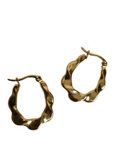 Sleek Twist Oval Hoops